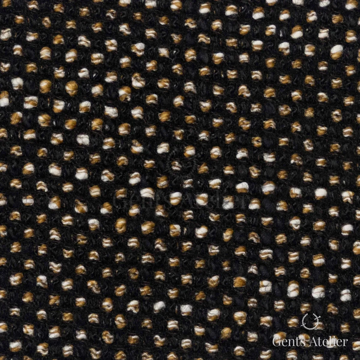 Костюмная ткань Marzoni 601 - 113 / 1000 — Жёлтый / Коричневый, твид, 36% шерсть, 34% Cotton, 18% Acrylic, 11% Nylon, 1% Lycra
