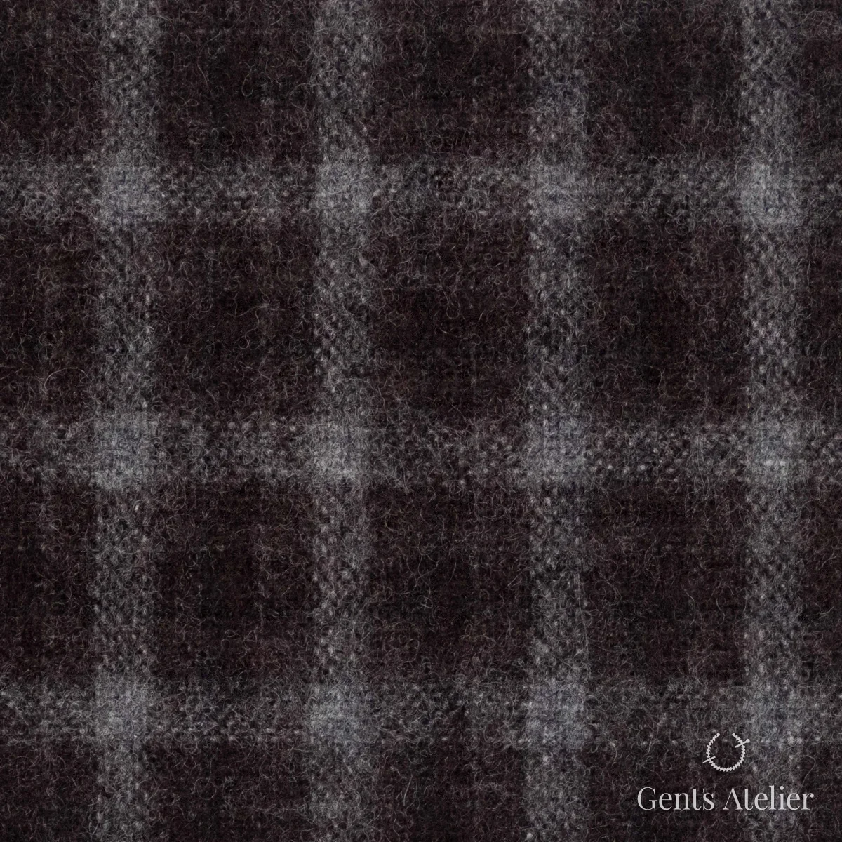 Костюмная ткань Marzoni 601 - 611 / 900 — Коричневый / Серый, в клетку, 100% шерсть