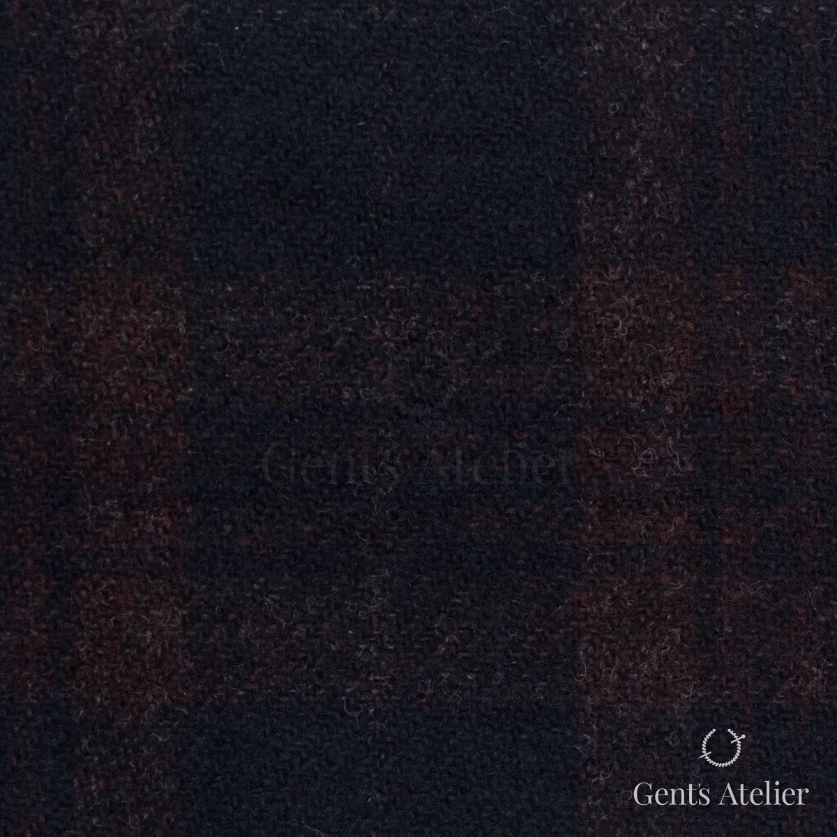 Костюмная ткань Marzoni 601 - 985 / 1200 — Тёмно-синий / Бордовый, в клетку, 90% шерсть / 10% Cashmere
