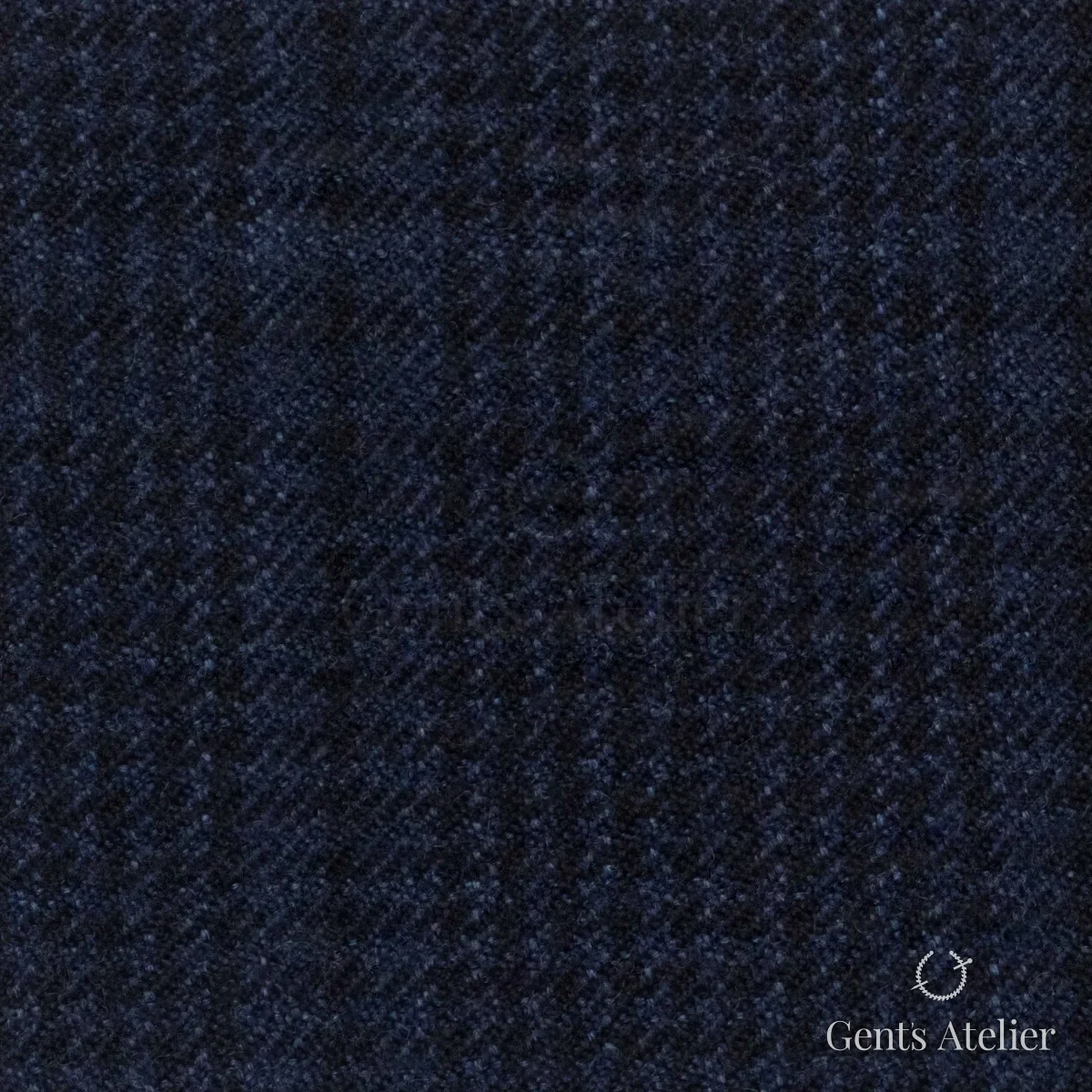 Костюмная ткань Marzoni 601 - 991 / 1200 — Тёмно-синий / Чёрный, меланж, 90% шерсть, 10% Cashmere