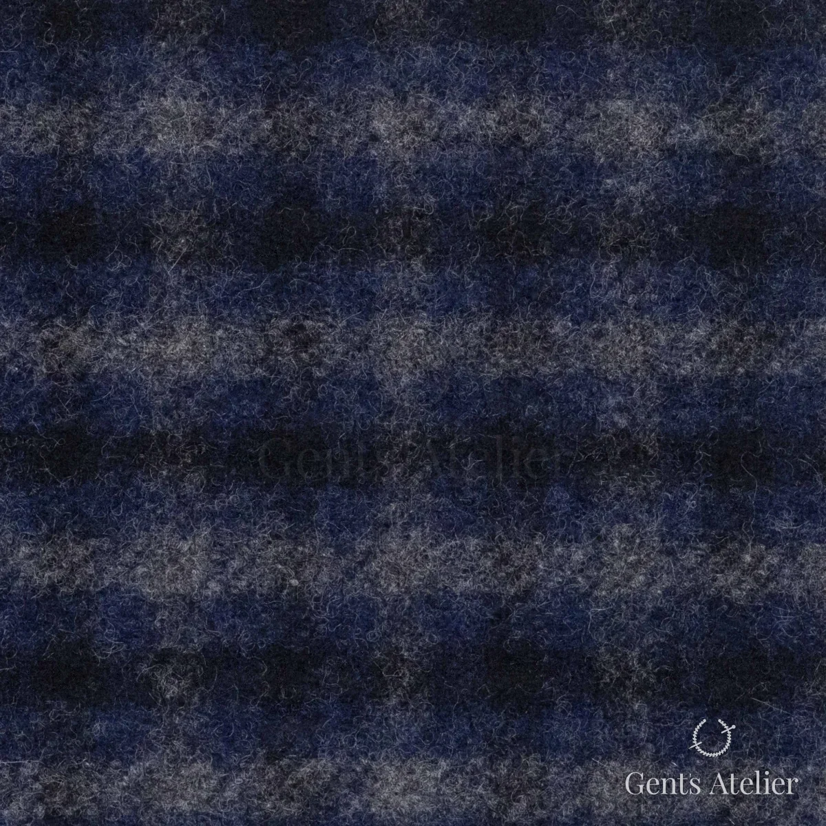 Костюмная ткань Marzoni 601 - 999 / 1200 — Синий / Серый, в клетку, 90% шерсть, 10% Cashmere