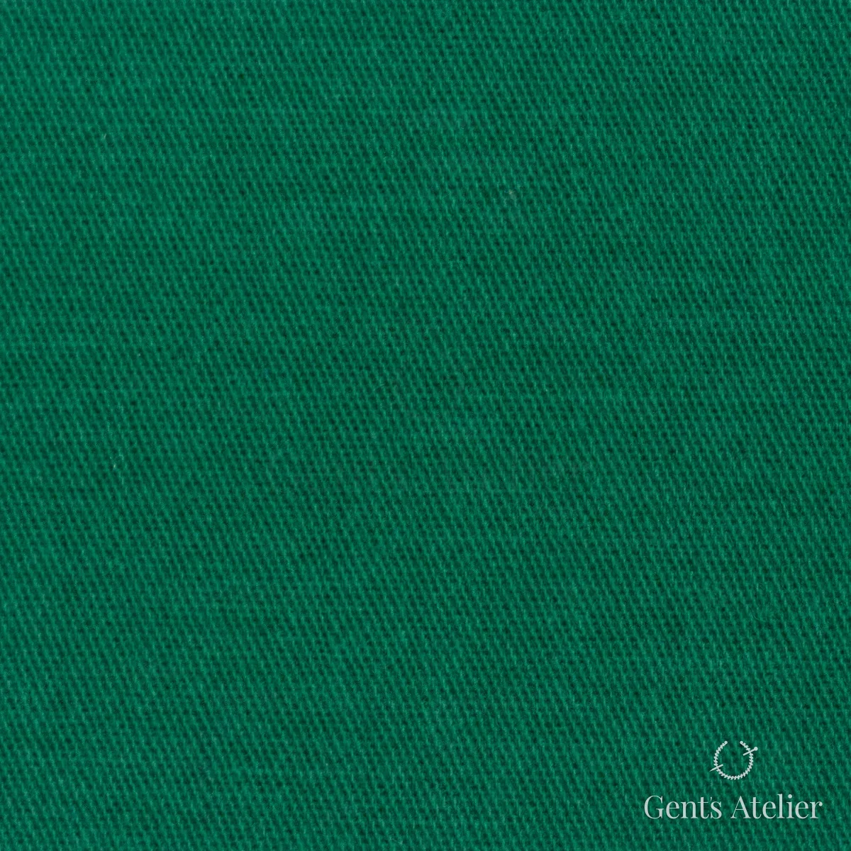 Костюмная ткань Marzoni 605 - 362 / 500 — Зелёный, однотонная, 98% Cotton / 2% Lycra