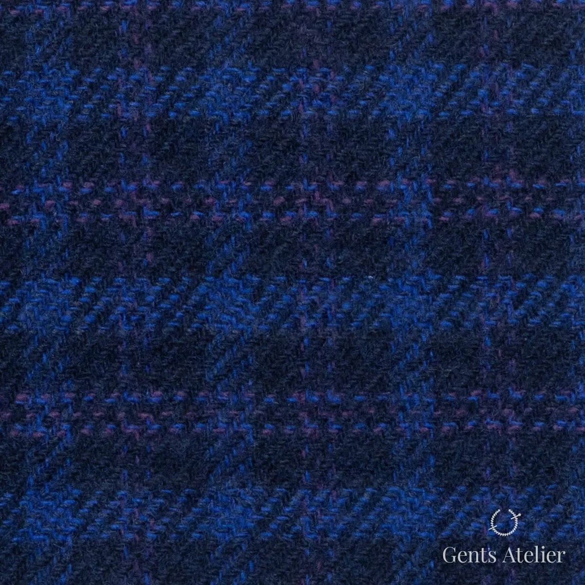 Костюмная ткань Marzoni 605 - 364 / 500 — Тёмно-фиолетовый, однотонная, 98% Cotton, 2% Lycra