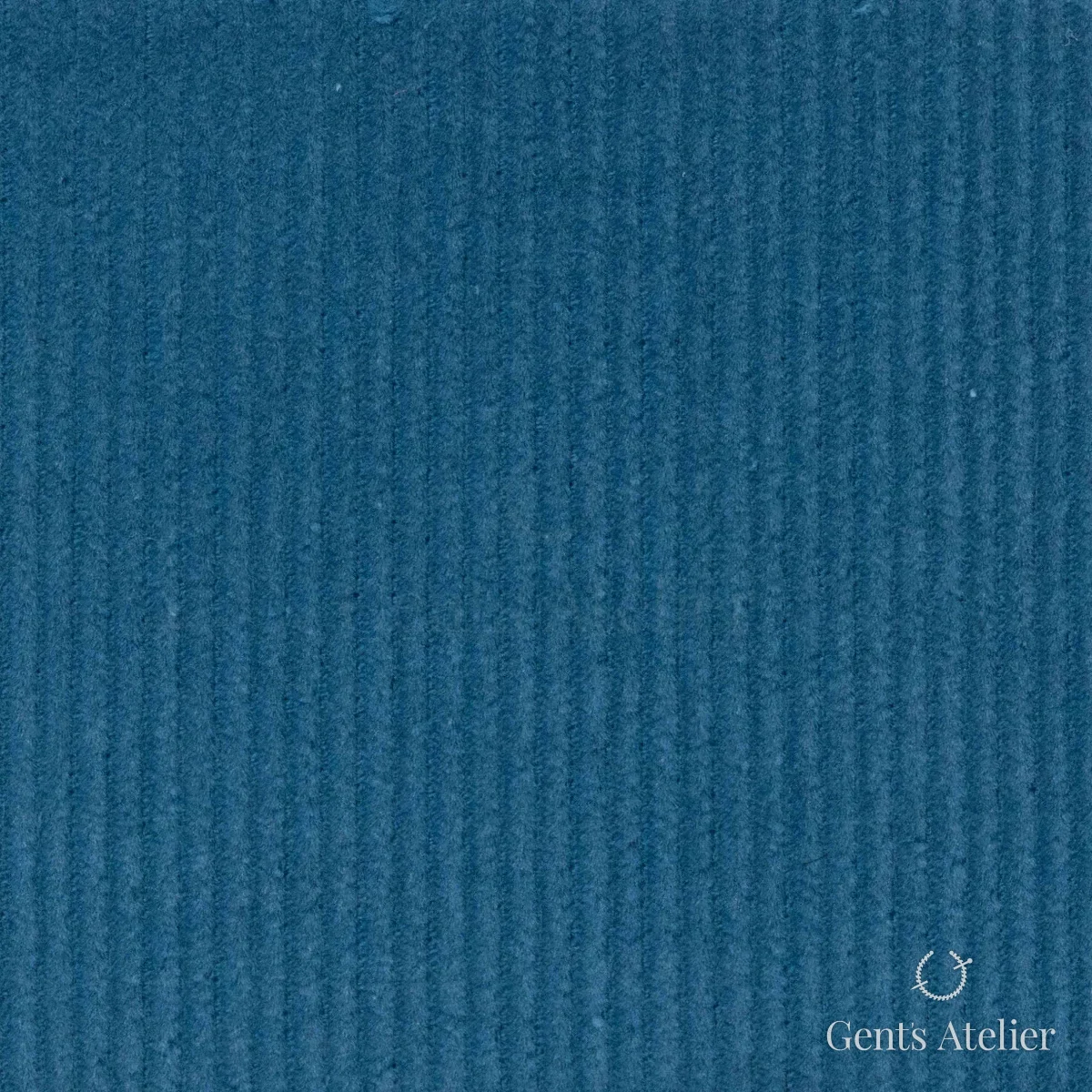 Костюмная ткань Marzoni 605 - 480 / 500 — Бирюзовый, рубчик, 100% Cotton