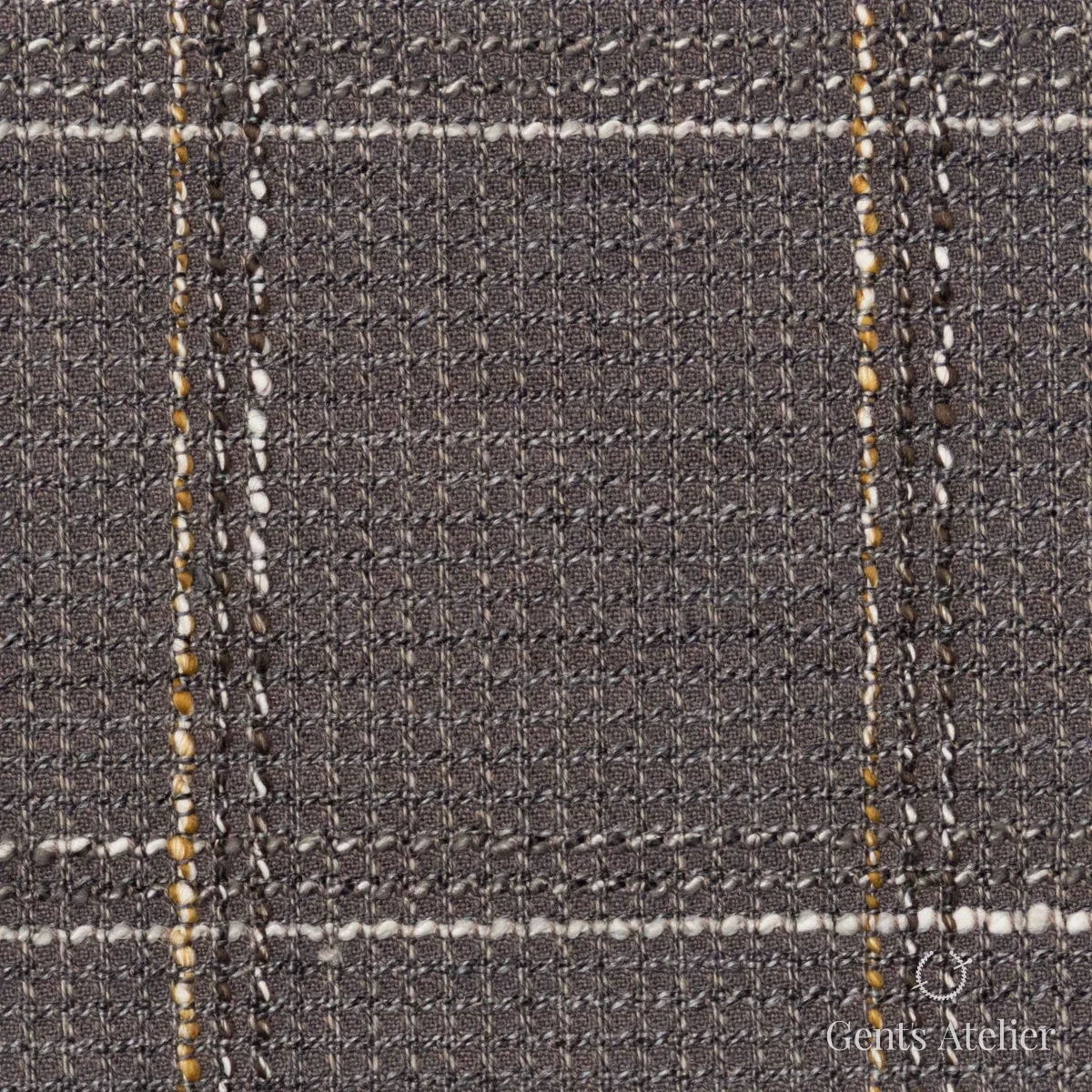 Костюмная ткань Marzoni 614 - 016 / 900 — Хаки / Бежевый, виндоупейн, 58% Cotton, 41% шерсть, 1% Elastane