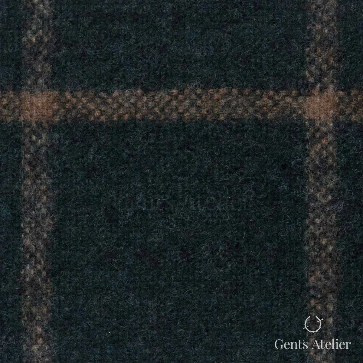 Костюмная ткань Marzoni 641 - 144 / 900 — Зелёный / Хаки, виндоупейн, 90% шерсть, 10% Polyamide