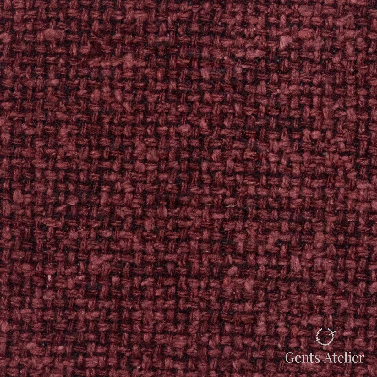 Костюмная ткань Marzoni 641 - 157 / 1300 — Бордовый, однотонная, 65% шерсть, 35% Silk