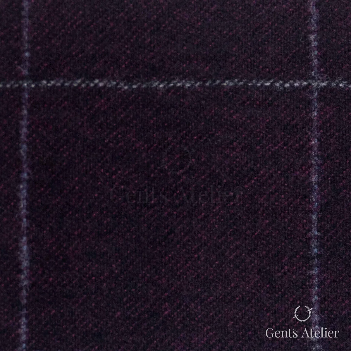Костюмная ткань Marzoni 651 - 601 / 1200 — Синий / Бордовый, виндоупейн, 90% шерсть, 10% Cashmere