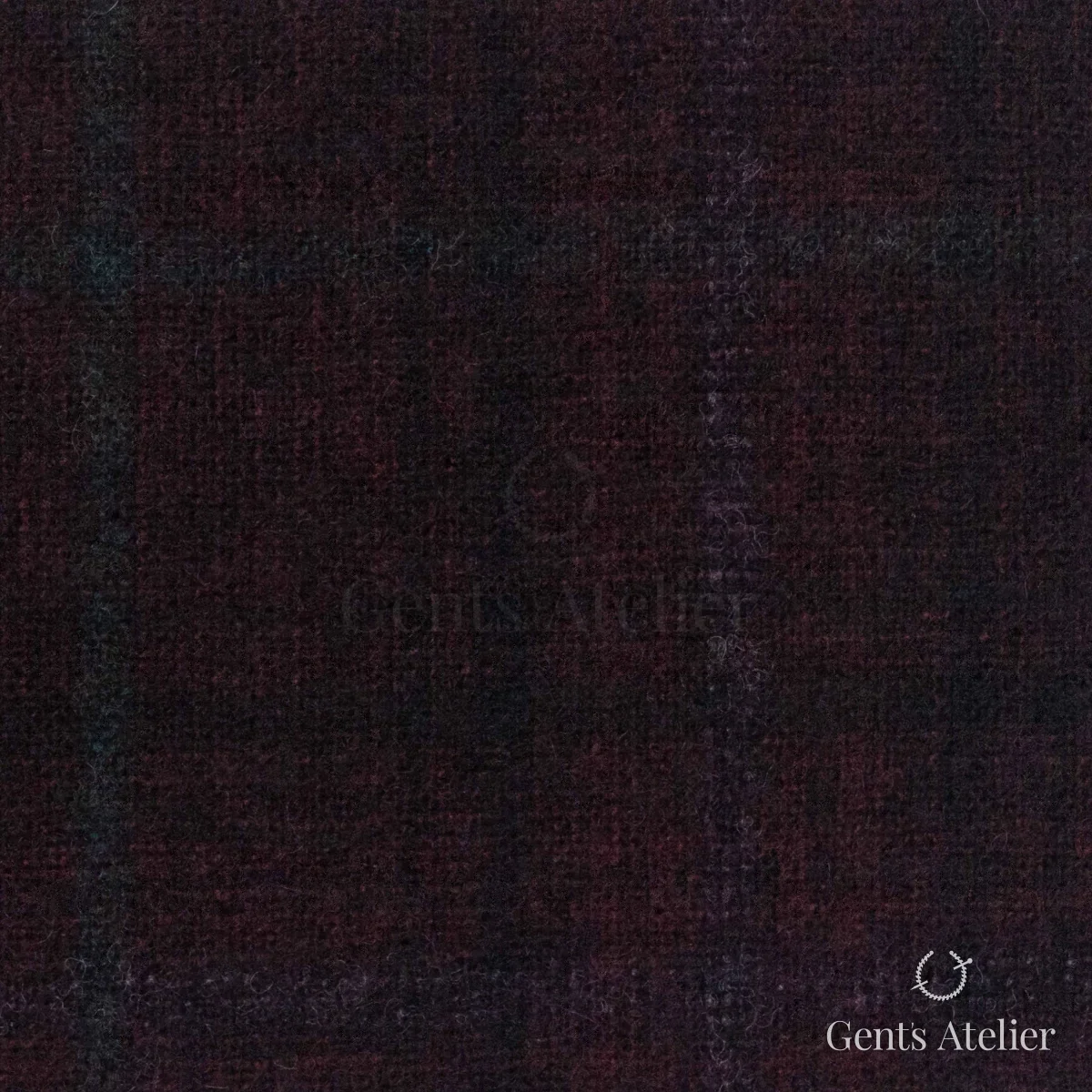 Костюмная ткань Marzoni 651 - 649 / 1200 — Бордовый / Зелёный, в клетку, 100% шерсть