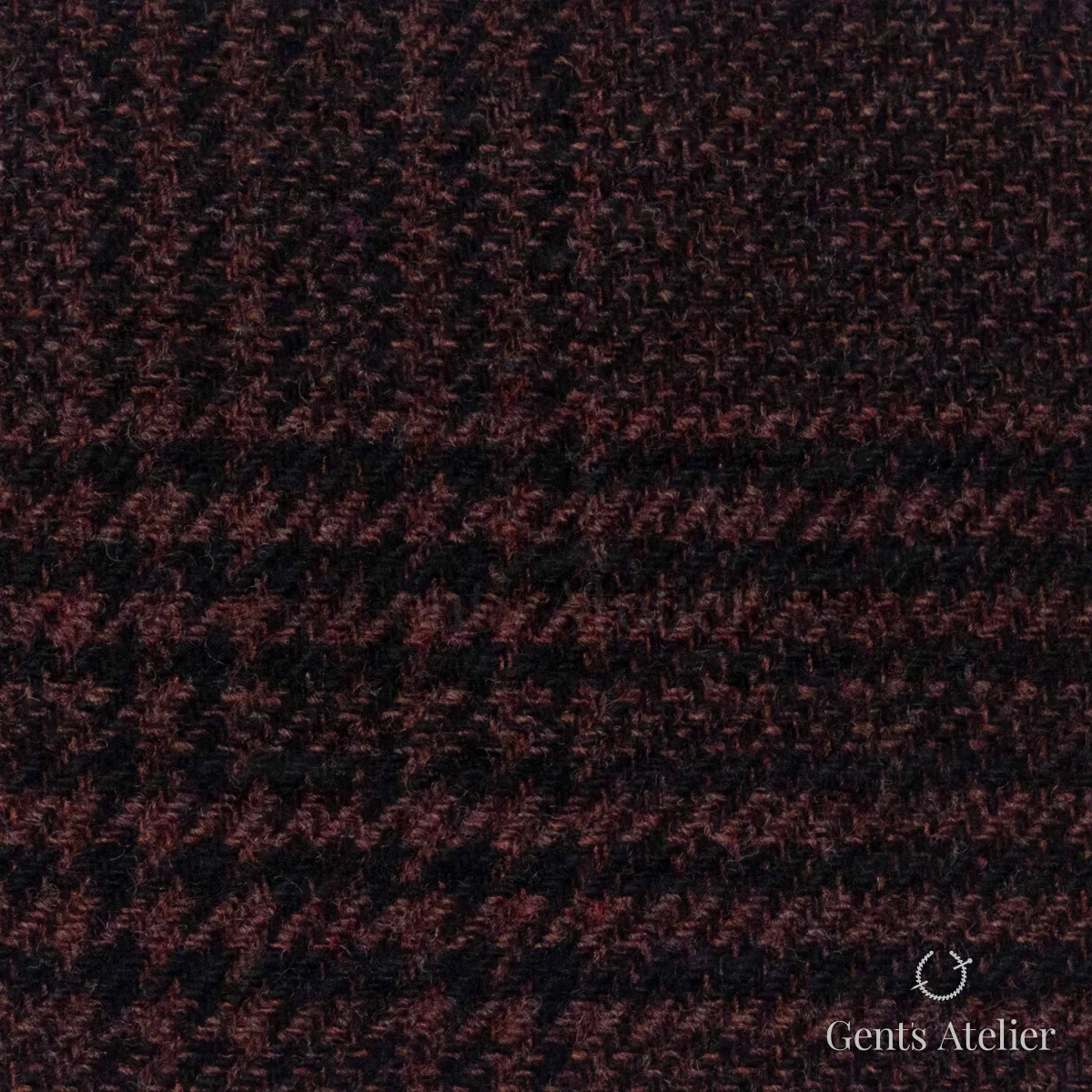 Костюмная ткань Marzoni 651 - 684 / 1500 — Красный / Чёрный, меланж, 90% шерсть, 10% Cashmere