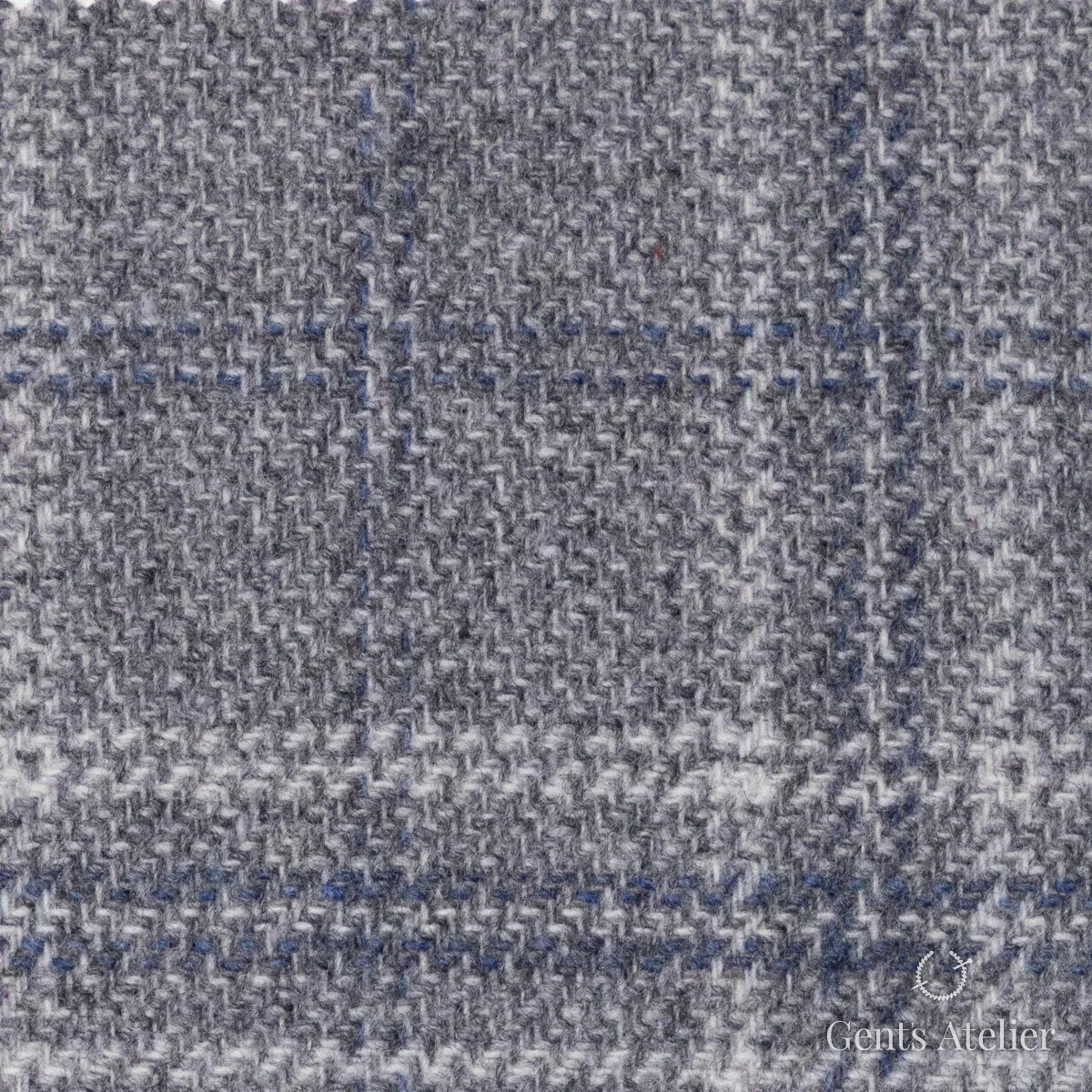 Костюмная ткань Marzoni 651 - 687 / 1500 — Серый / Белый, виндоупейн, 90% шерсть, 10% Cashmere