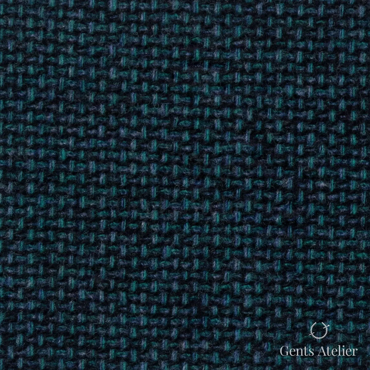 Костюмная ткань Marzoni 651 - 690 / 1500 — Зелёный, меланж, 90% шерсть, 10% Cashmere