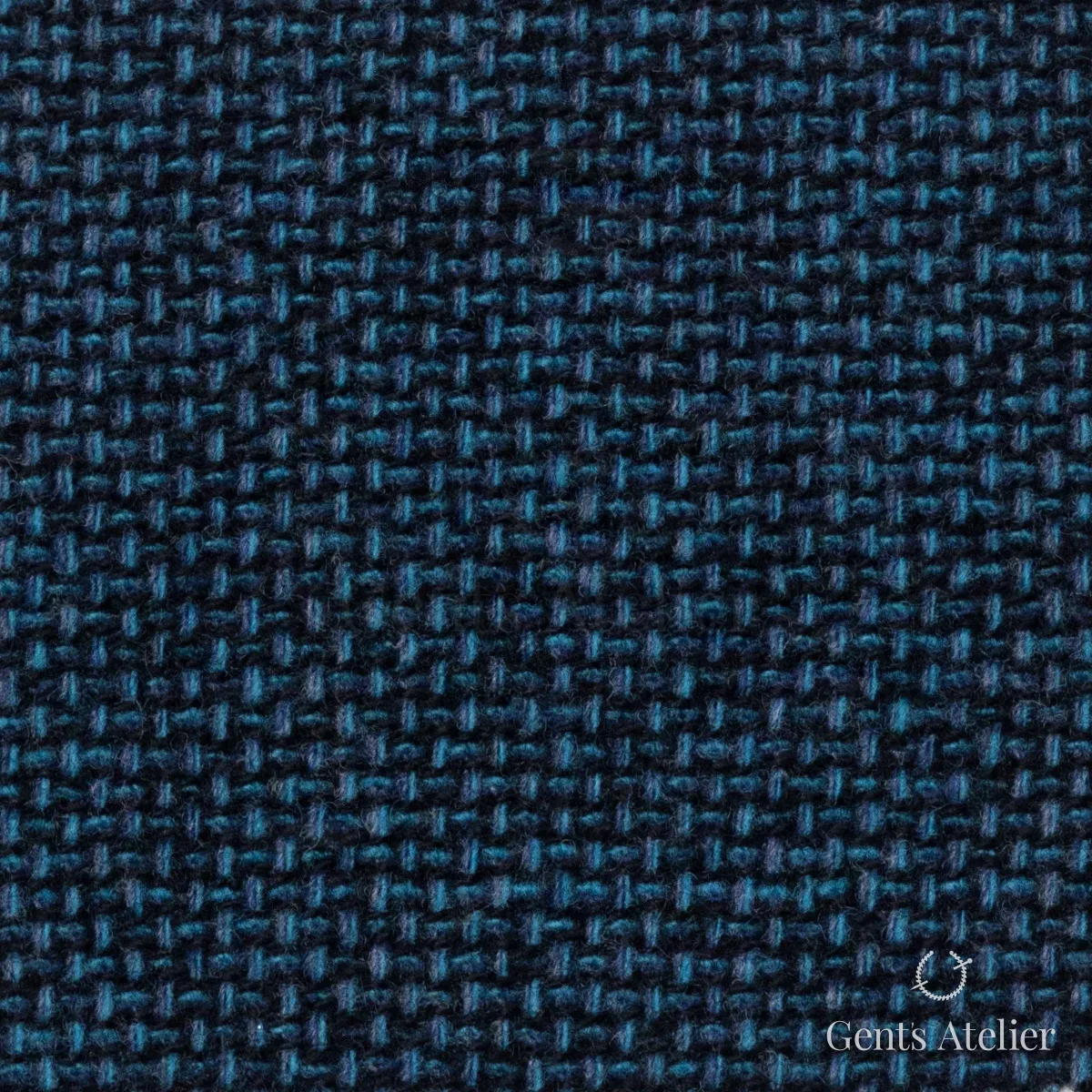 Костюмная ткань Marzoni 651 - 691 / 1500 — Бирюзовый, птичий глаз, 90% шерсть, 10% Cashmere