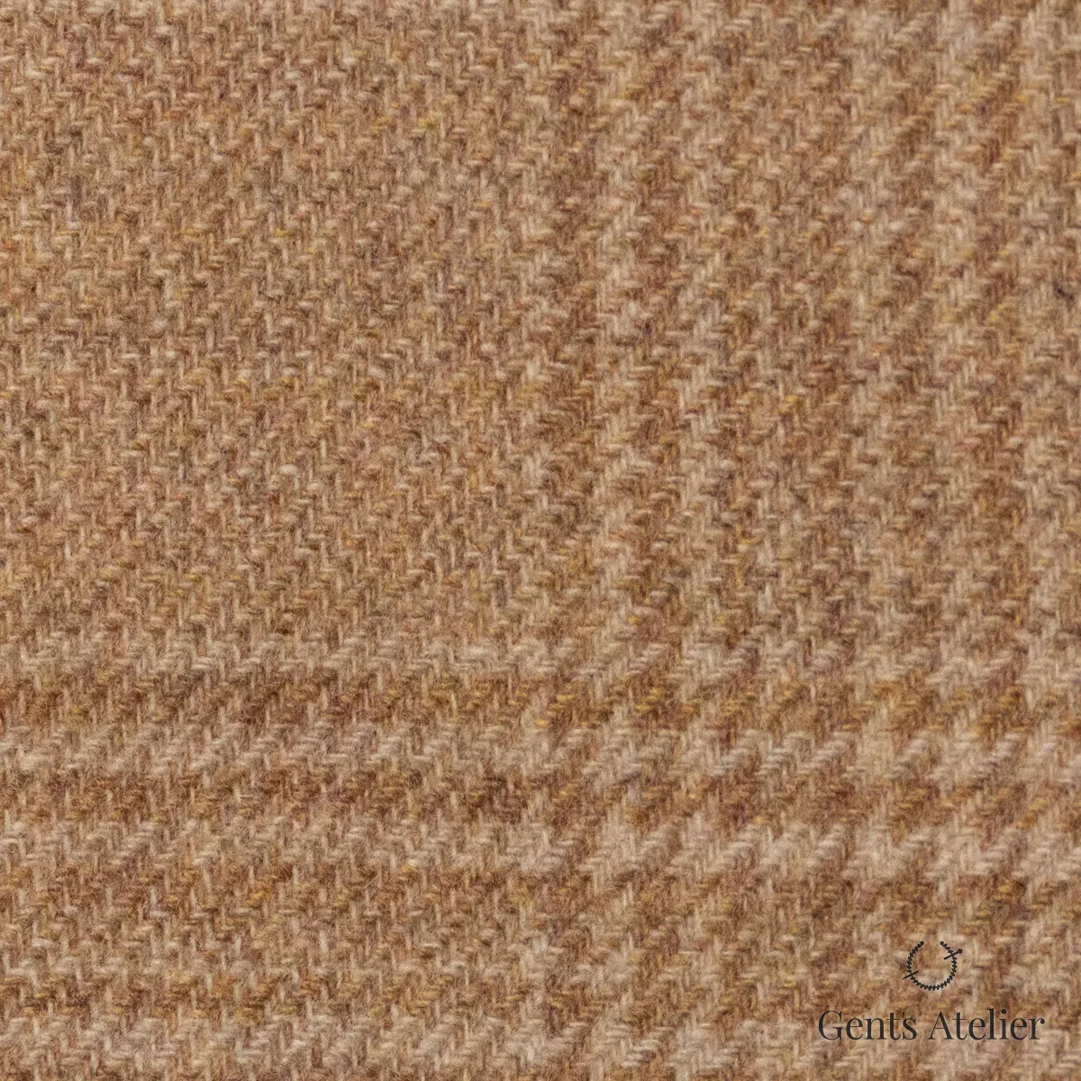 Костюмная ткань Marzoni 651 - 694 / 1500 — Бежевый / Бежевый, ёлочка, 90% шерсть / 10% Cashmere