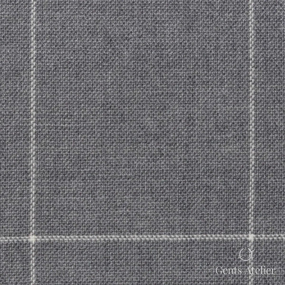 Костюмная ткань Marzoni 619 - 142 / 1000 — Серый / Белый, виндоупейн, 100% шерсть