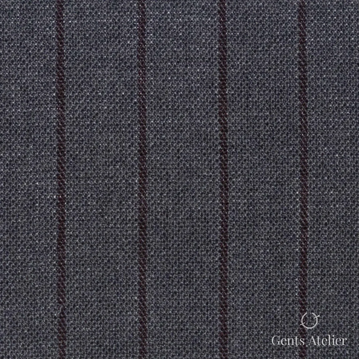 Костюмная ткань Marzoni 619 - 155 / 1000 — Серый / Коричневый, в полоску, 100% шерсть