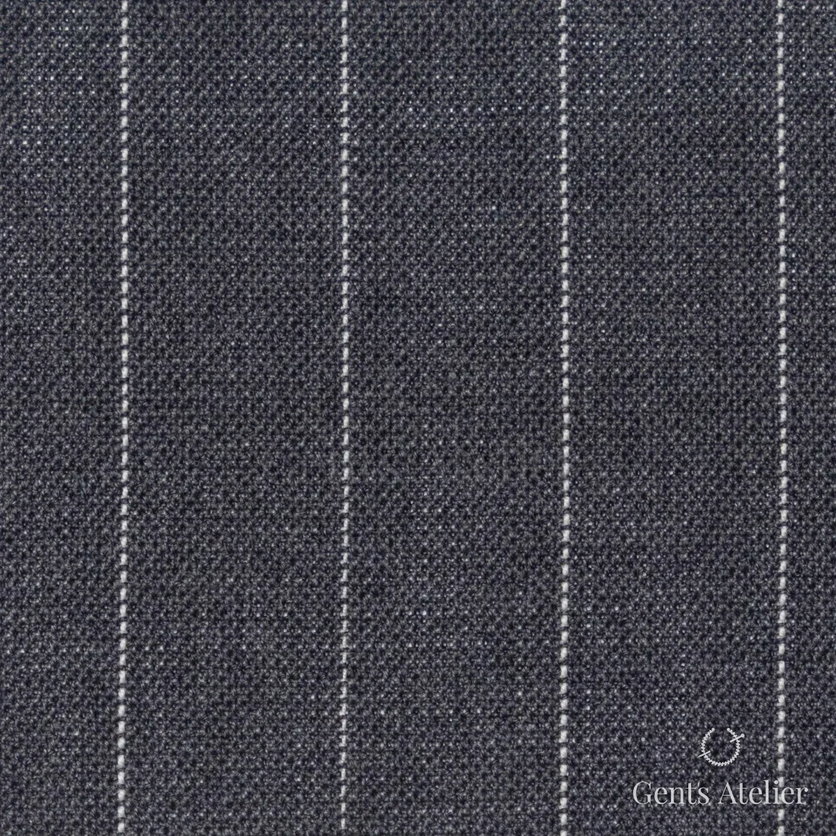 Костюмная ткань Marzoni 619 - 159 / 1000 — Серый / Белый, в полоску, 100% шерсть