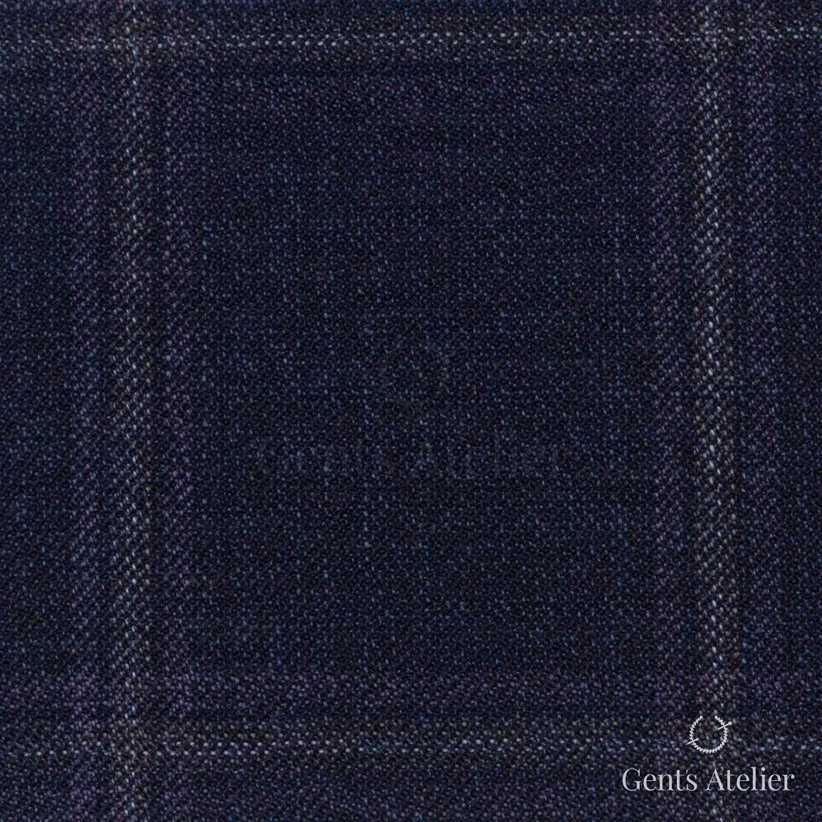 Костюмная ткань Marzoni 651 - 782 / 1000 — Синий / Лавандовый, виндоупейн, 100% шерсть