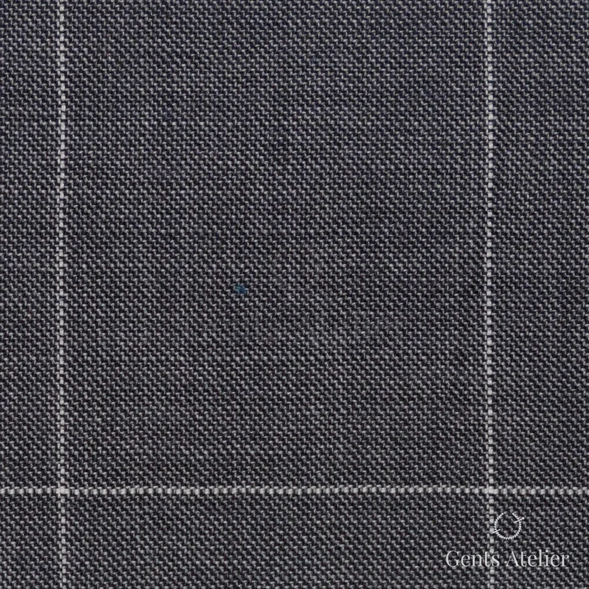 Костюмная ткань Marzoni 723 - 008 / 1200 — Серый / Белый, виндоупейн, 100% шерсть