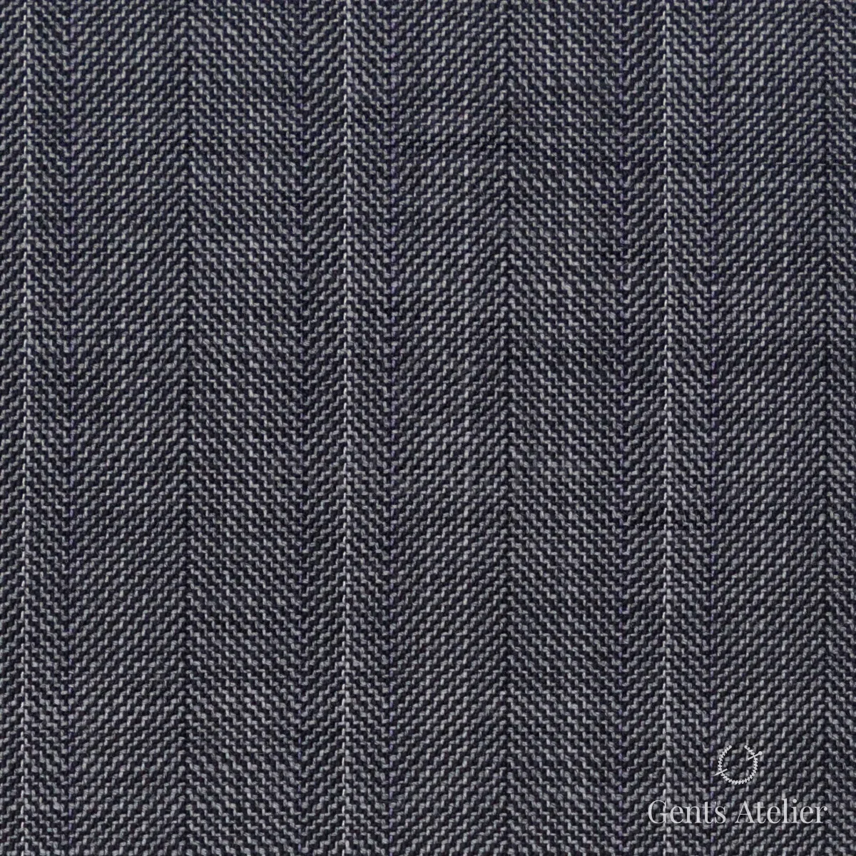 Костюмная ткань Marzoni 723 - 116 / 1200 — Серый / Белый, ёлочка, 100% шерсть