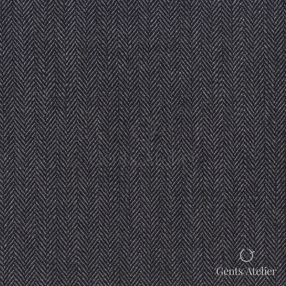 Костюмная ткань Marzoni 725 - 465 / 1400 — Серый, ёлочка, 100% шерсть