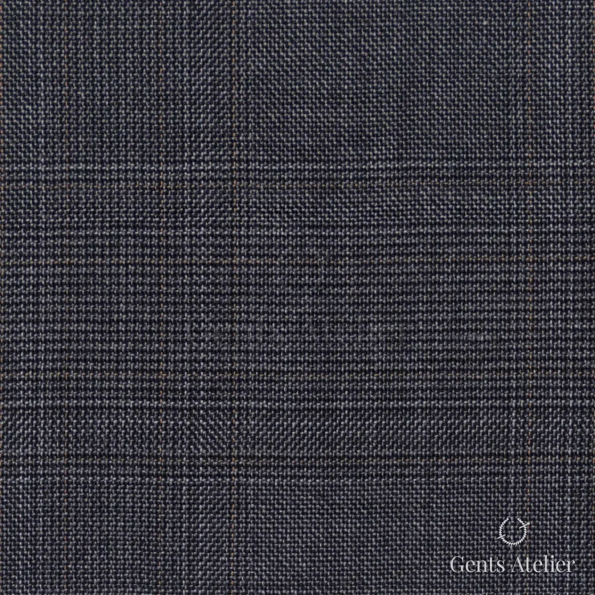 Костюмная ткань Marzoni 725 - 494 / 1500 — Серый / Бежевый, в клетку, 100% шерсть