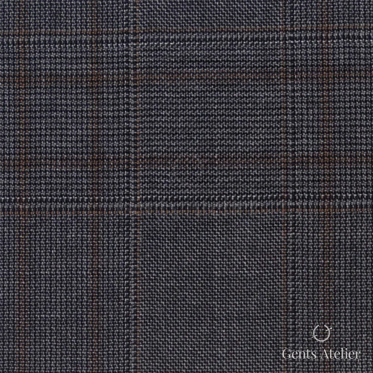 Костюмная ткань Marzoni 725 - 495 / 1500 — Серый / Песочный, в клетку, 100% шерсть