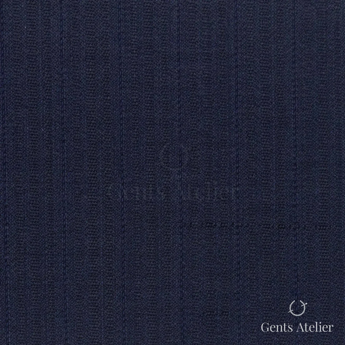 Костюмная ткань Marzoni 725 - 505 / 1500 — Тёмно-синий, в полоску, 100% шерсть