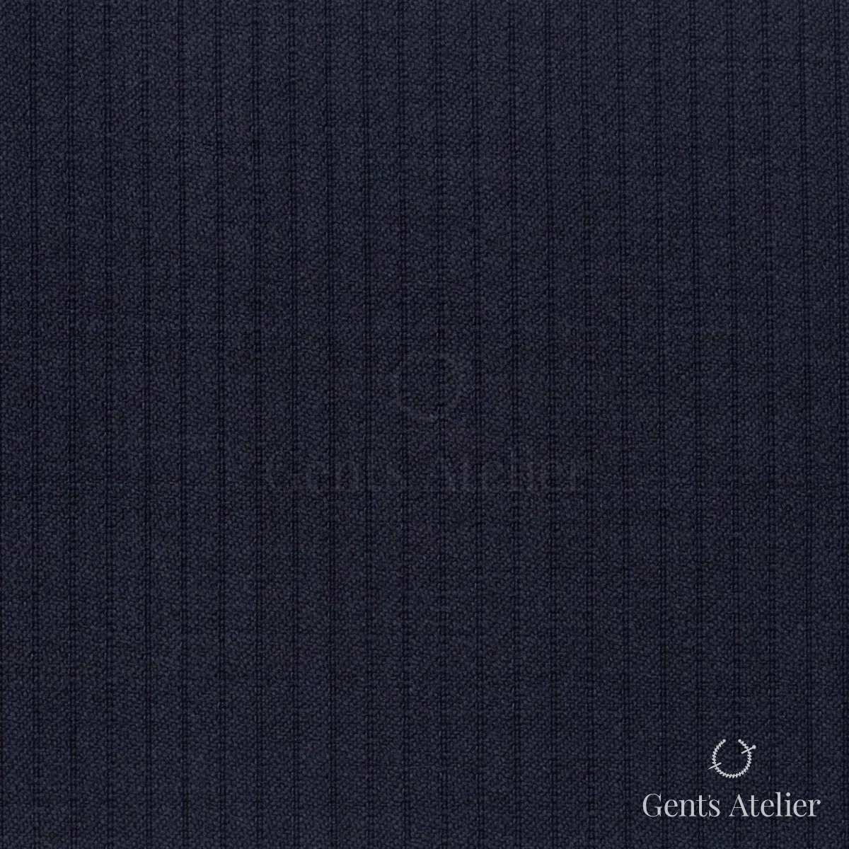 Костюмная ткань Marzoni 725 - 508 / 1500 — Тёмно-синий, в полоску, 100% шерсть