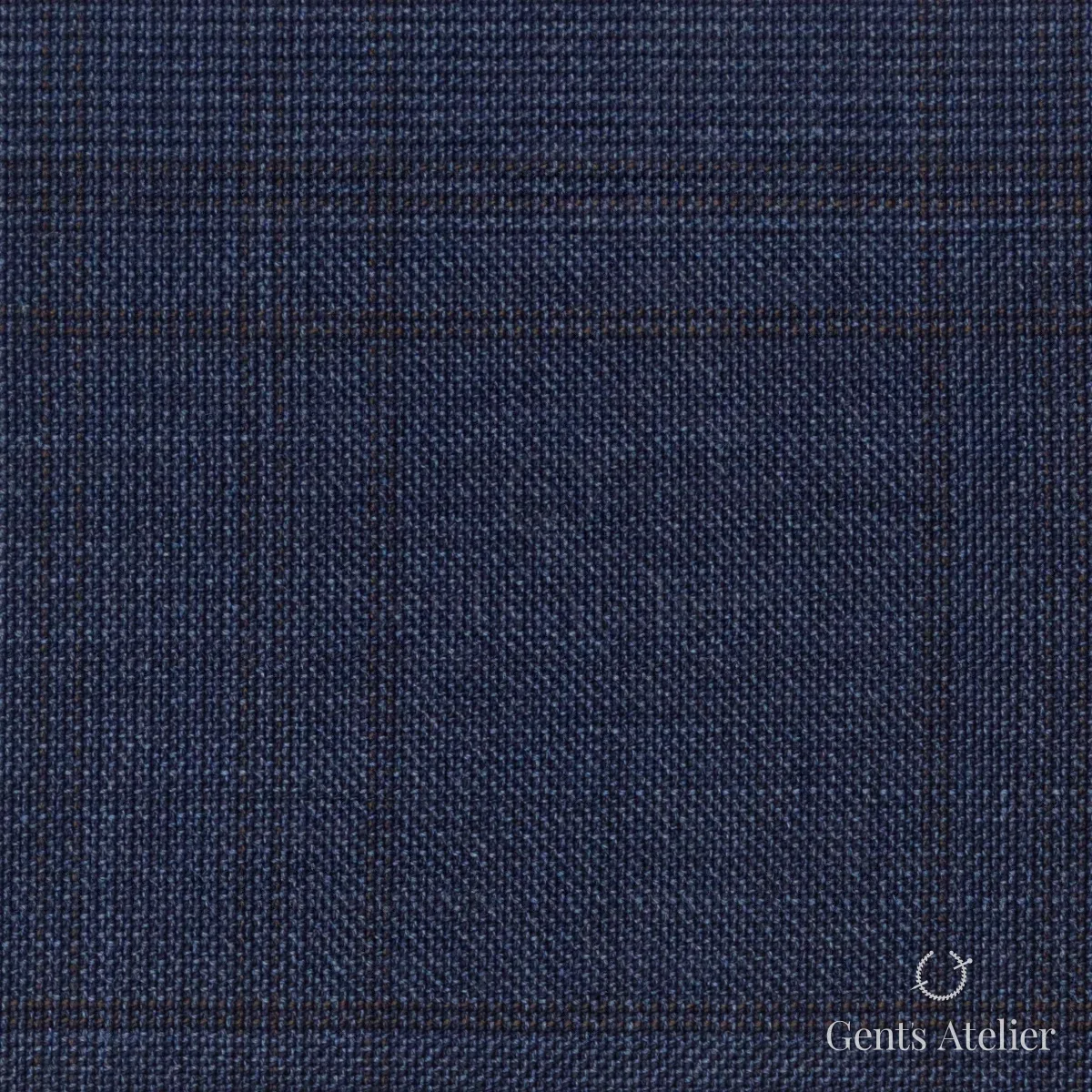 Костюмная ткань Marzoni 725 - 510 / 1500 — Синий / Бордовый, виндоупейн, 100% шерсть