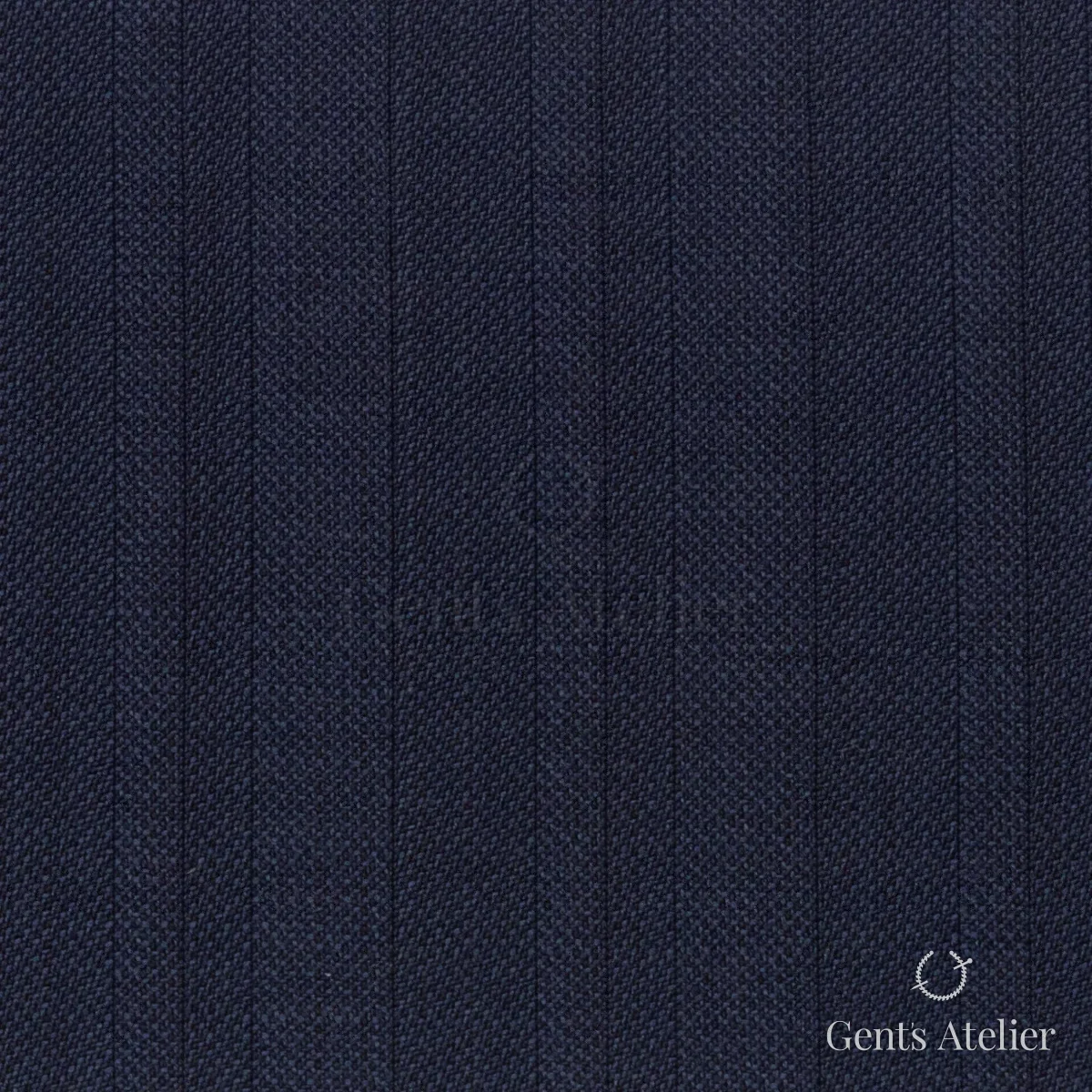Костюмная ткань Marzoni 725 - 514 / 1500 — Тёмно-синий, в полоску, 100% шерсть
