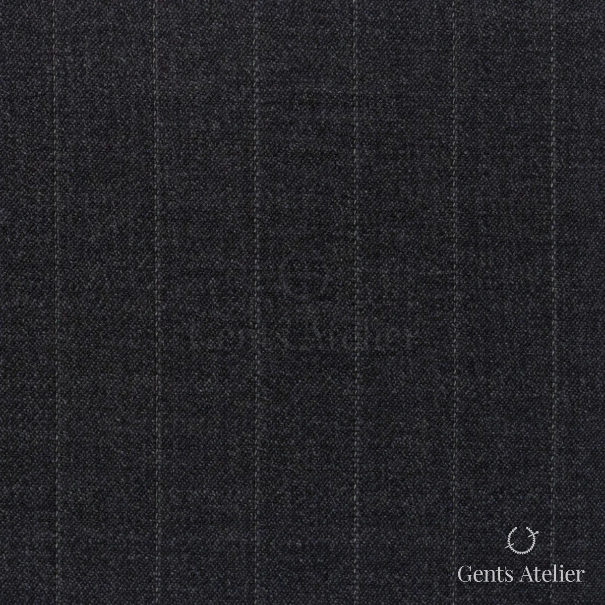 Костюмная ткань Marzoni 725 - 543 / 1400 — Серый, в полоску, 100% шерсть