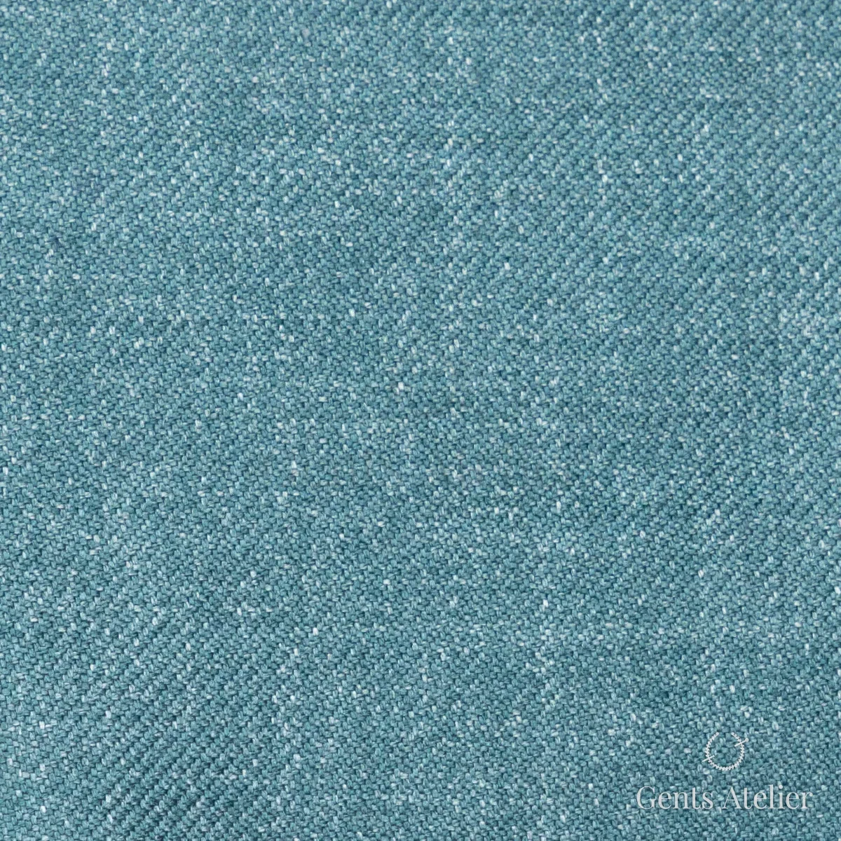 Костюмная ткань Marzoni 611 - 519 / 1300 — Бирюзово-зелёный, меланж, 100% Silk