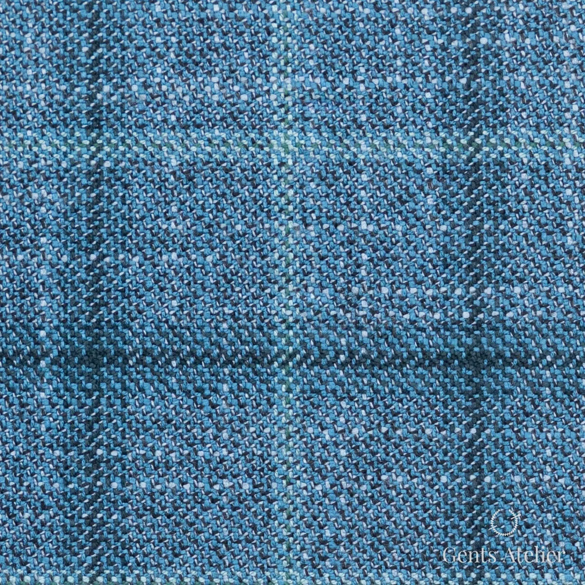 Костюмная ткань Marzoni 612 - 542 / 1000 — Бирюзовый, виндоупейн, 100% Bamboo