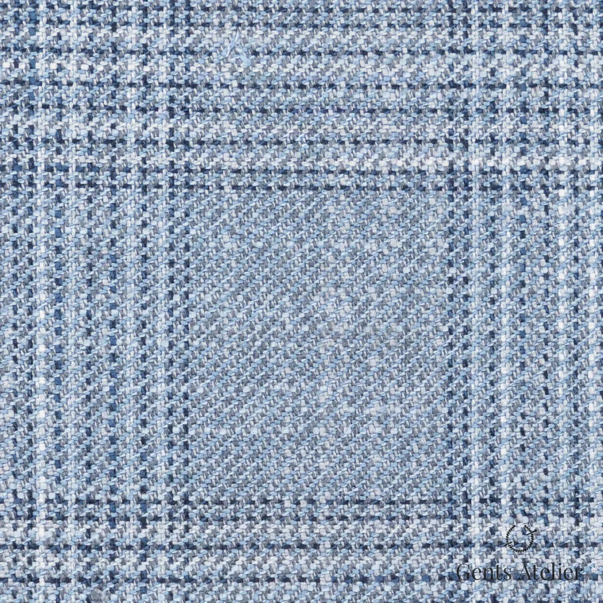 Костюмная ткань Marzoni 612 - 550 / 1000 — Синий / Белый, виндоупейн, 100% Bamboo