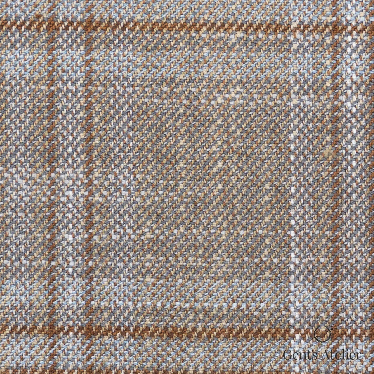 Костюмная ткань Marzoni 612 - 551 / 1000 — Бежевый / Белый, виндоупейн, 100% Bamboo