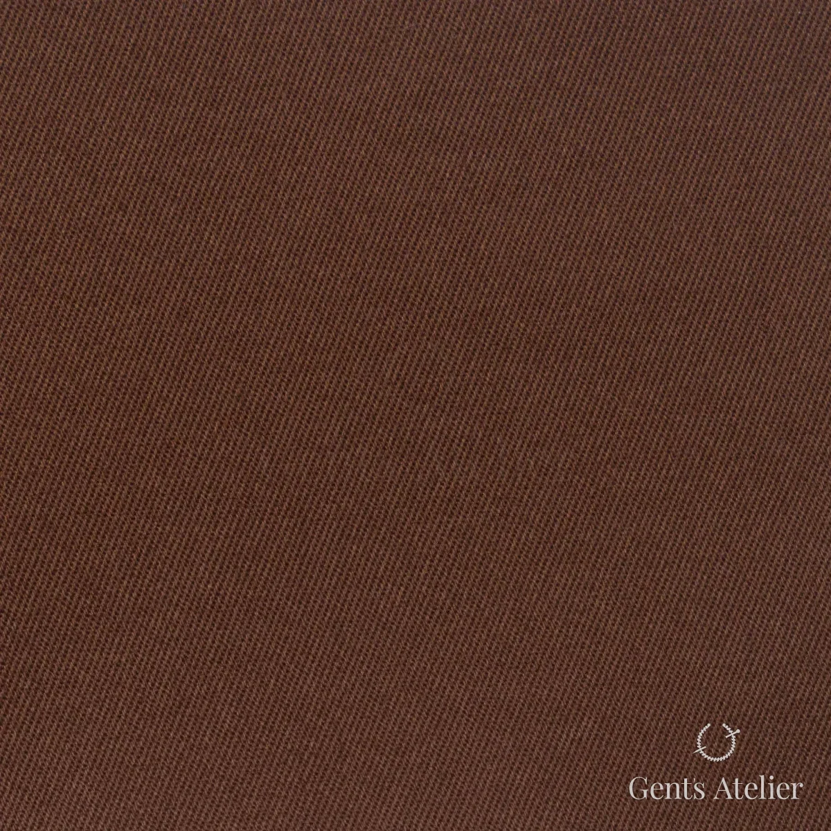 Костюмная ткань Marzoni 614 - 511 / 600 — Коричневый, однотонная, 97% Supima Cotton, 3% Lycra