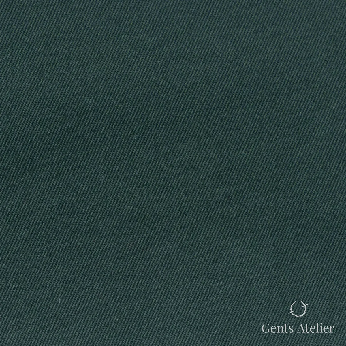 Костюмная ткань Marzoni 614 - 516 / 600 — Зелёный, однотонная, 97% Supima Cotton, 3% Lycra