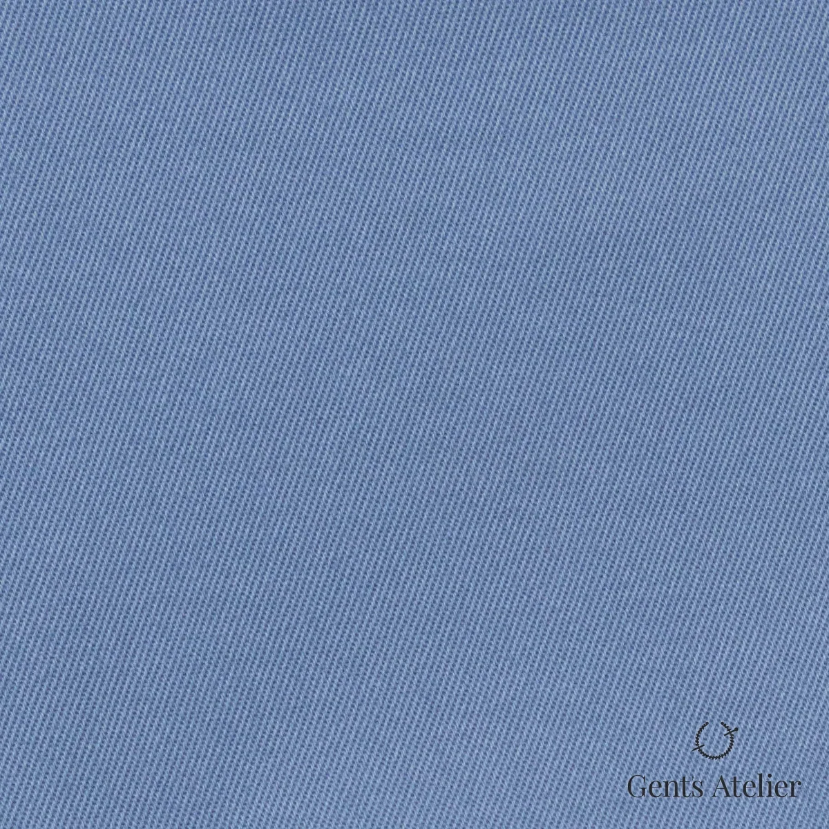 Костюмная ткань Marzoni 614 - 517 / 600 — Ледяной голубой, однотонная, 97% Supima Cotton, 3% Lycra