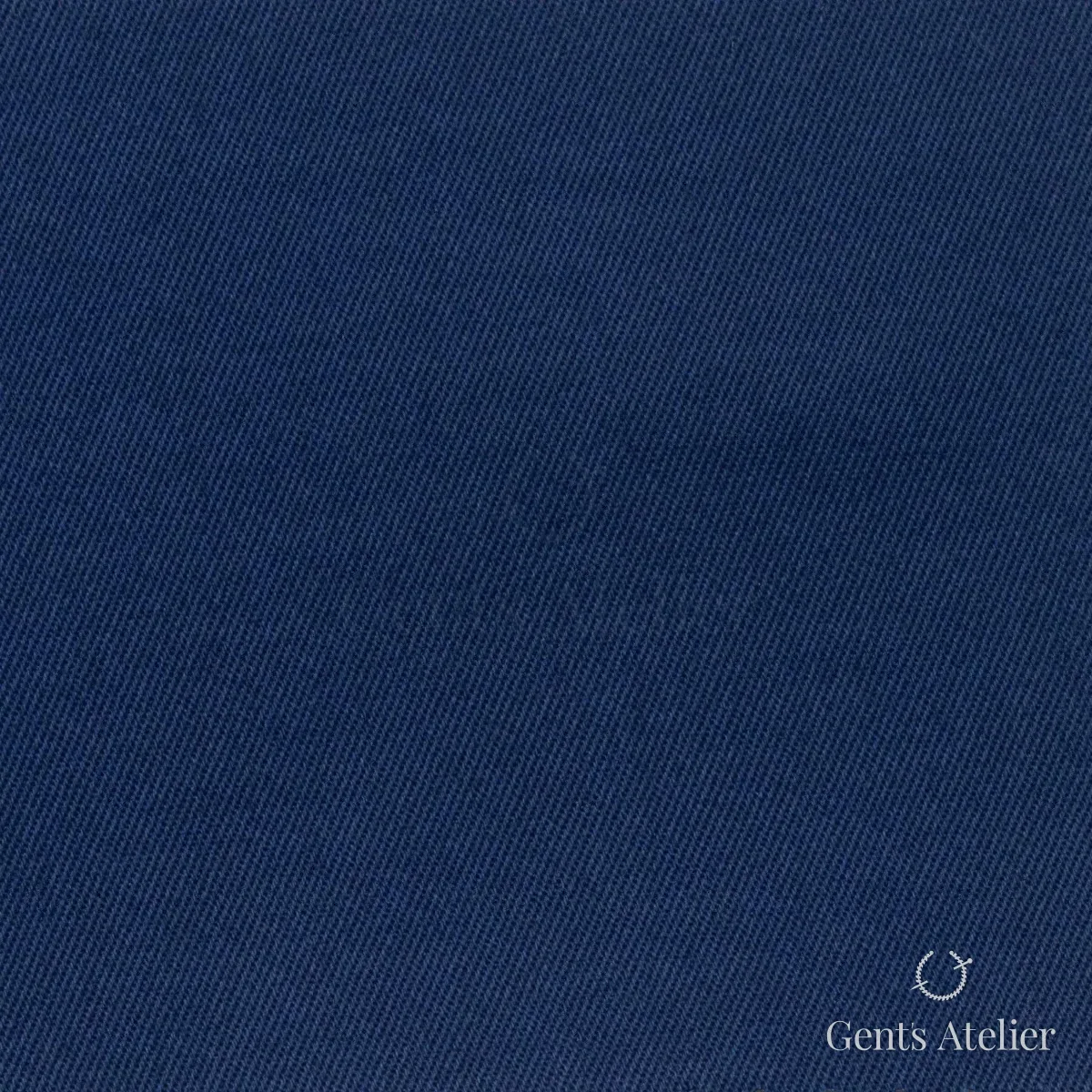Костюмная ткань Marzoni 614 - 519 / 600 — Синий, однотонная, 97% Supima Cotton, 3% Lycra