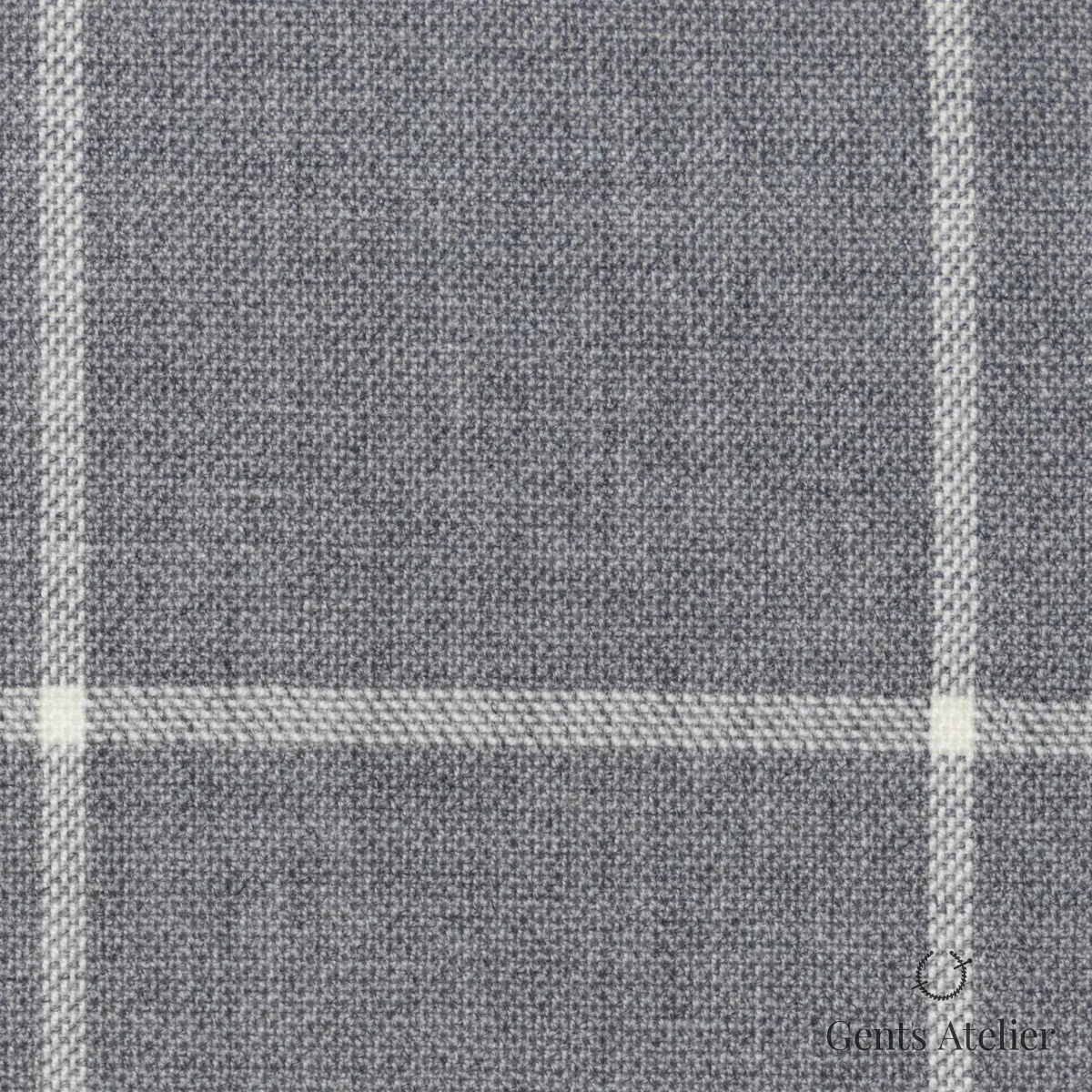 Костюмная ткань Marzoni 619 - 134 / 1000 — Светло-серый / Белый, виндоупейн, 100% шерсть