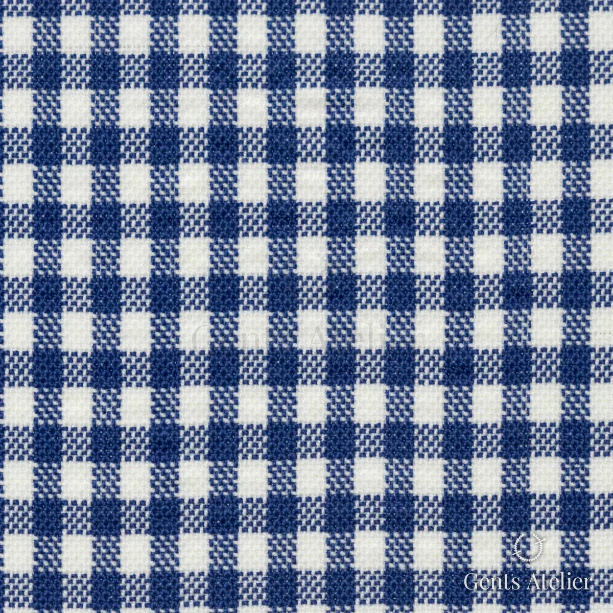 Костюмная ткань Marzoni 619 - 146 / 1000 — Синий / Белый, в клетку, 100% шерсть