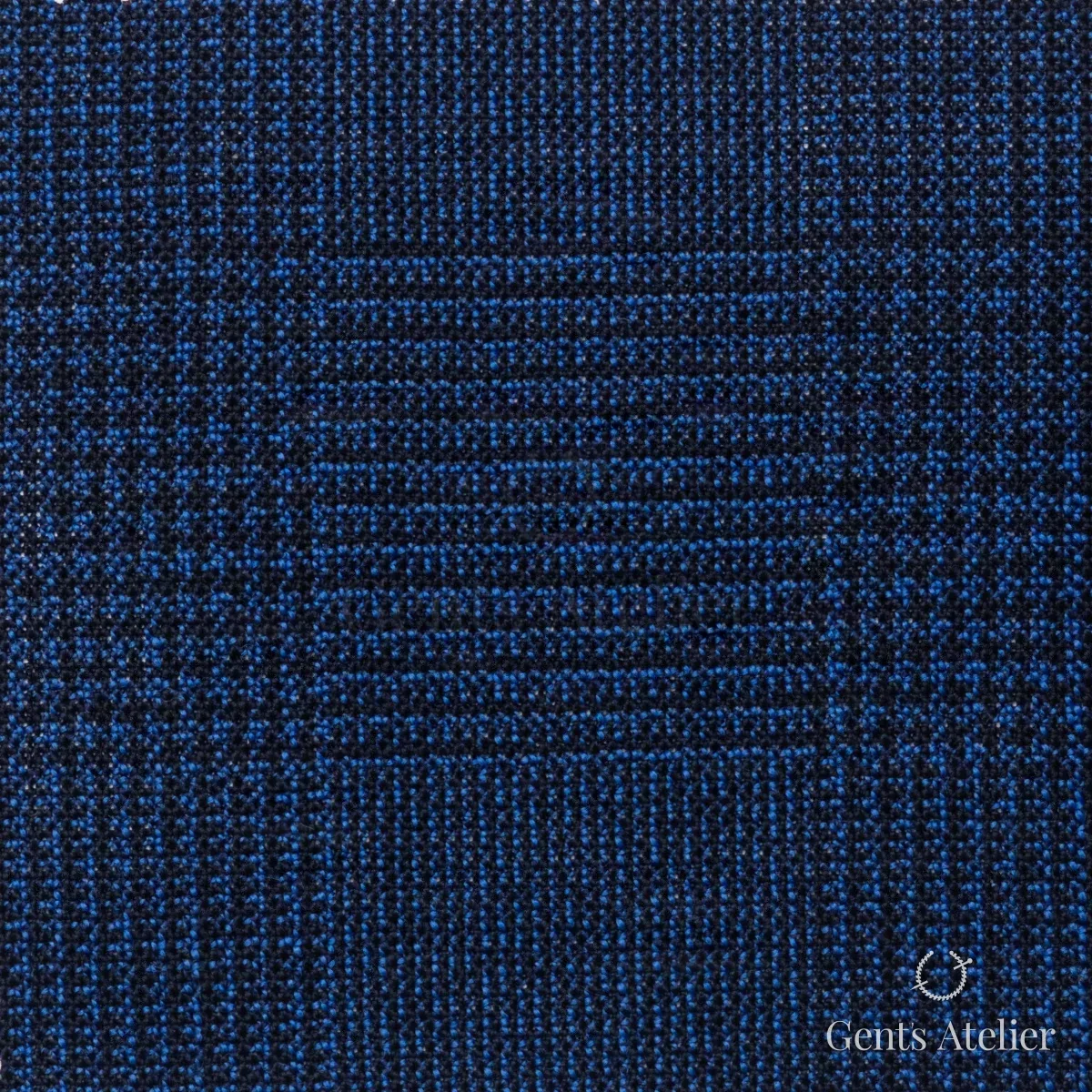 Костюмная ткань Marzoni 619 - 156 / 1000 — Синий / Тёмно-синий, виндоупейн, 100% шерсть