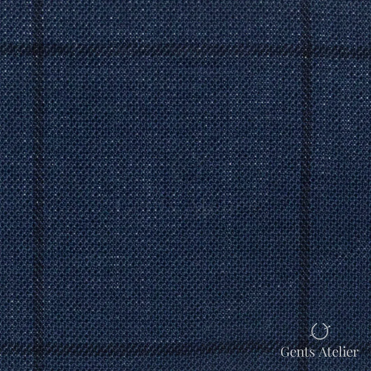 Костюмная ткань Marzoni 619 - 163 / 1000 — Синий / Чёрный, виндоупейн, 100% шерсть