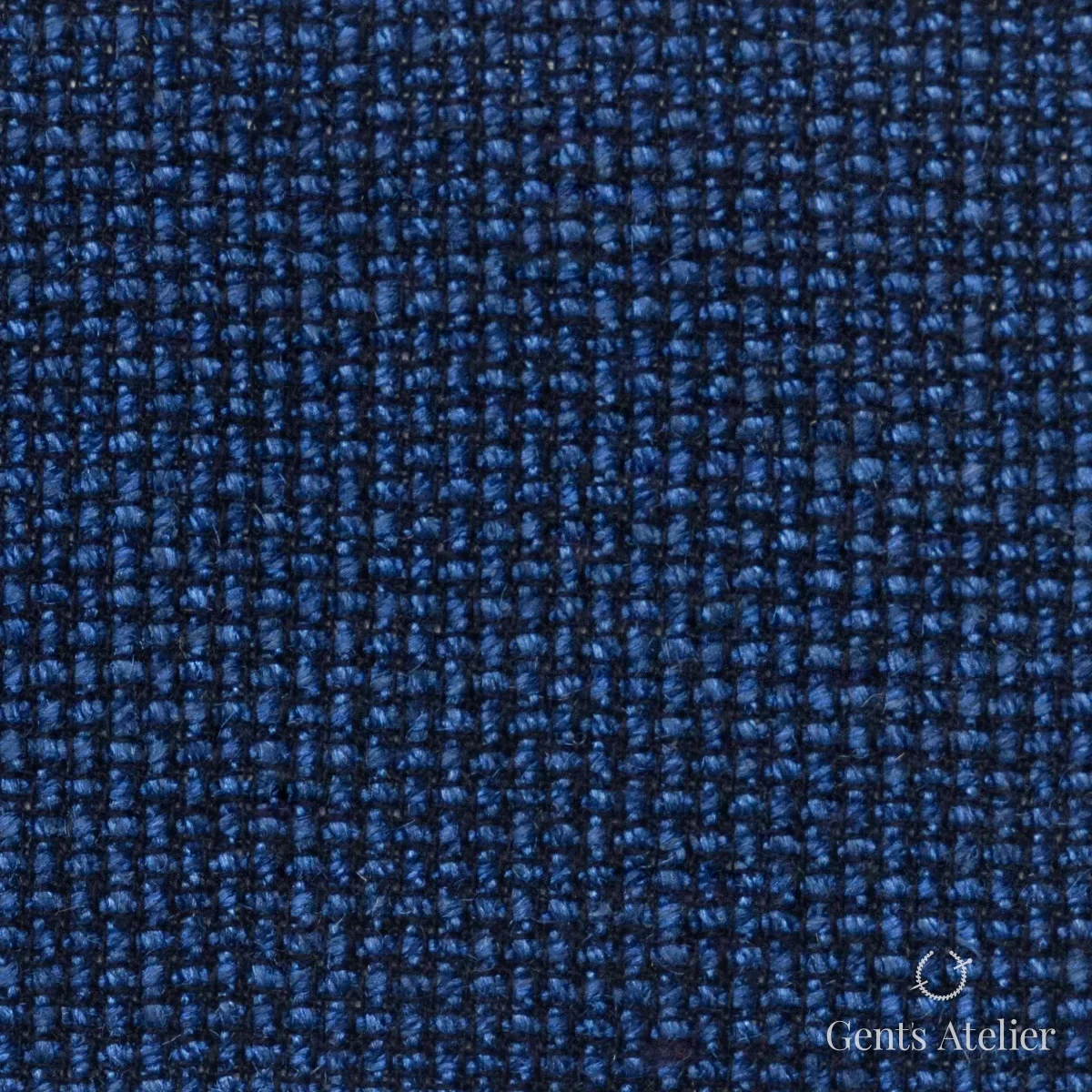 Костюмная ткань Marzoni 655 - 542 / 1200 — Сапфировый, однотонная, 44% шерсть, 28% Silk, 28% Linen