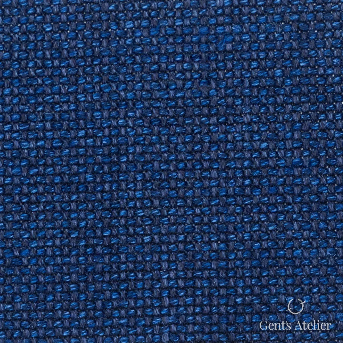Костюмная ткань Marzoni 655 - 554 / 1200 — Синий, однотонная, 60% шерсть, 18% Linen, 18% Silk, 4% Cashmere