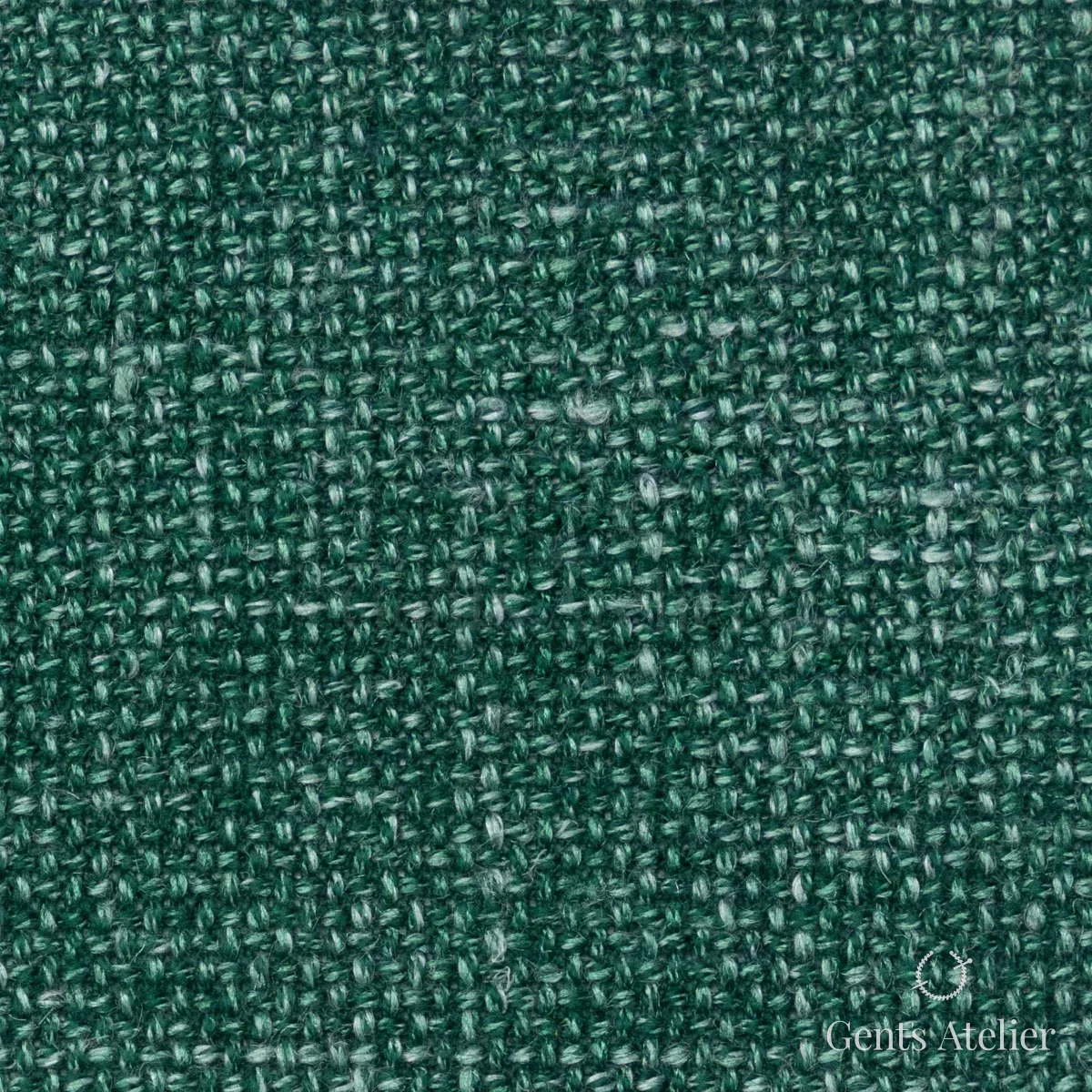 Костюмная ткань Marzoni 655 - 555 / 1200 — Зелёный, меланж, 60% шерсть, 18% Linen, 18% Silk, 4% Cashmere
