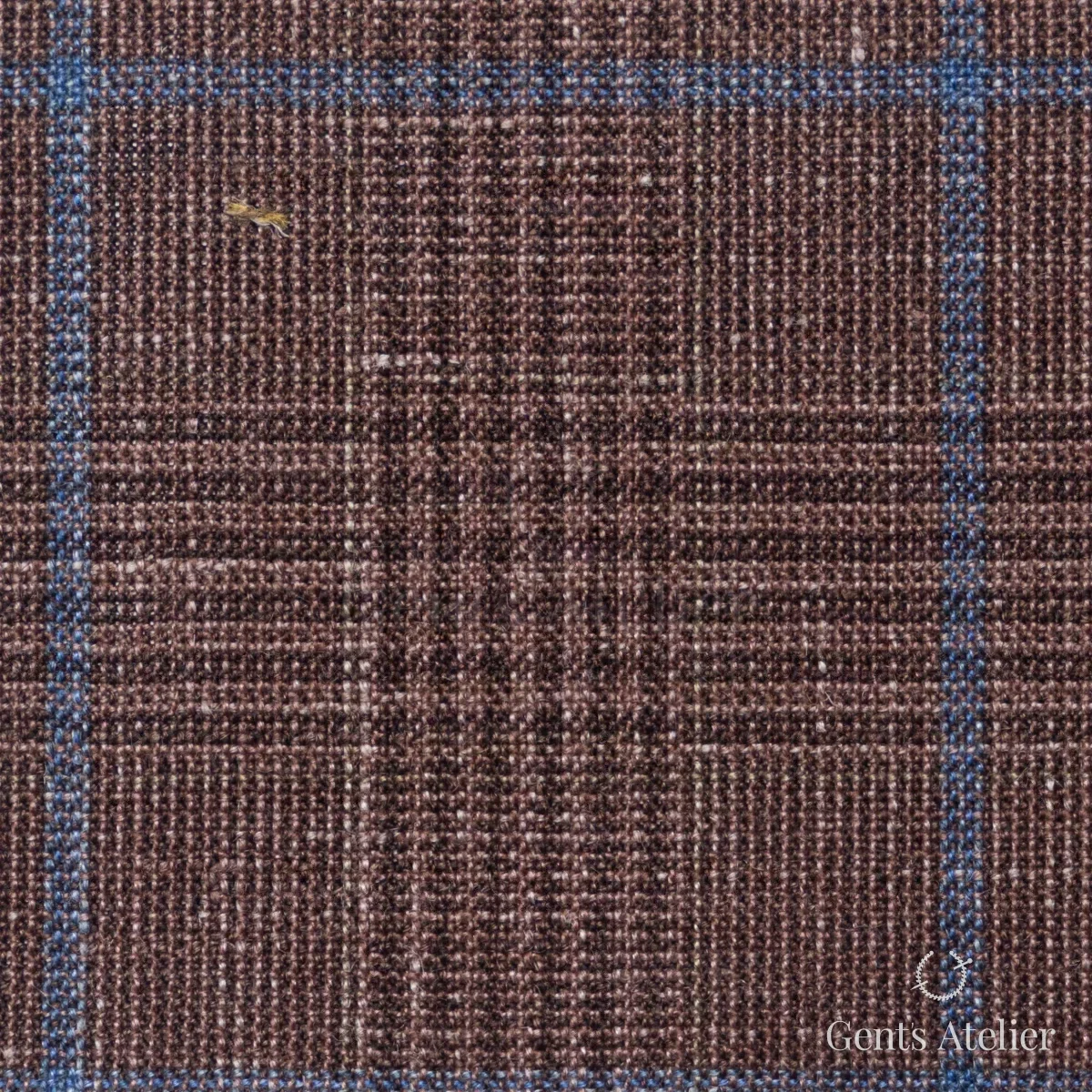 Костюмная ткань Marzoni 655 - 567 / 1200 — Коралловый / Голубой, виндоупейн, 71% шерсть, 15% Silk, 14% Linen