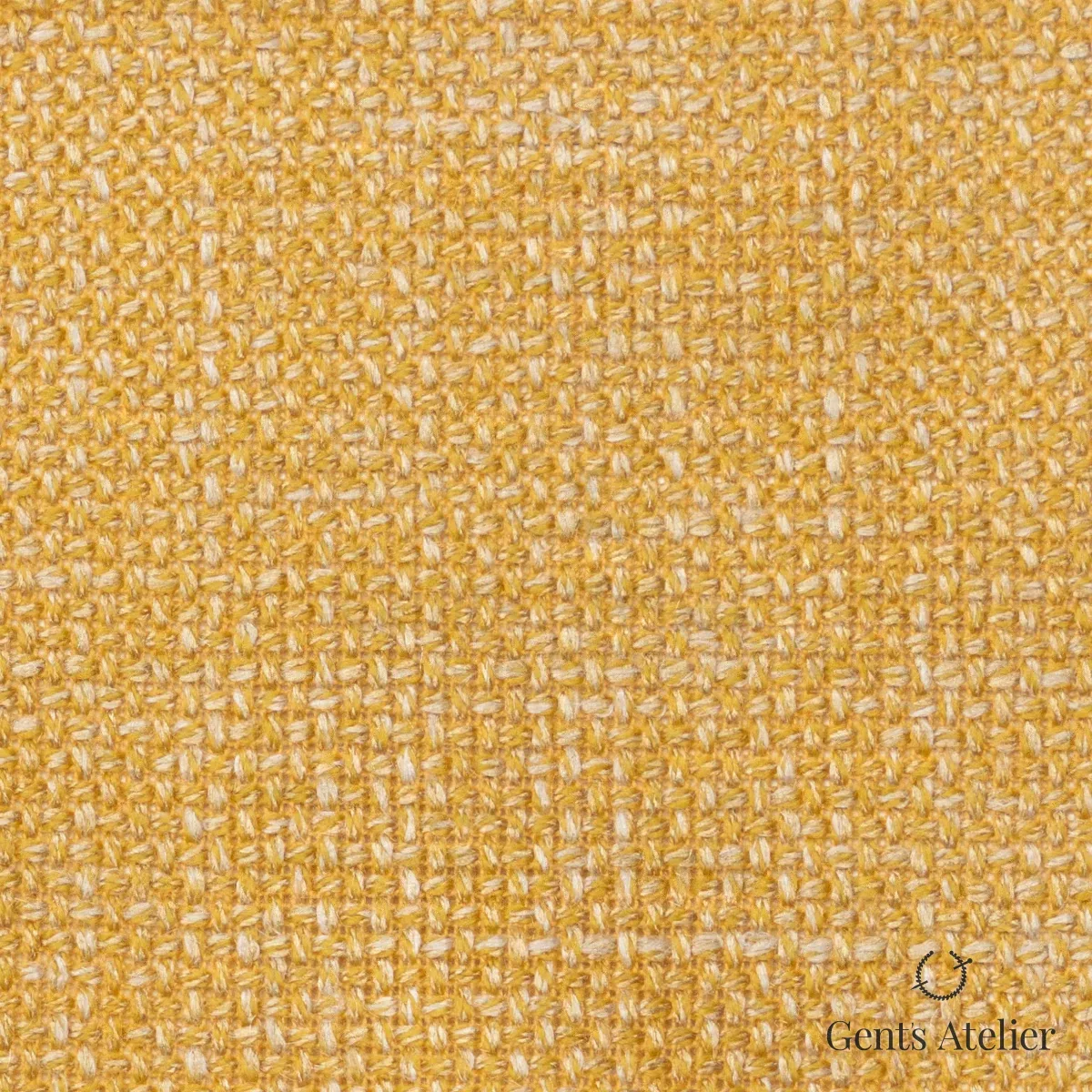 Костюмная ткань Marzoni 655 - 590 / 1300 — Жёлтый, меланж, 63% шерсть, 18% Silk, 17% Linen, 2% Cashmere