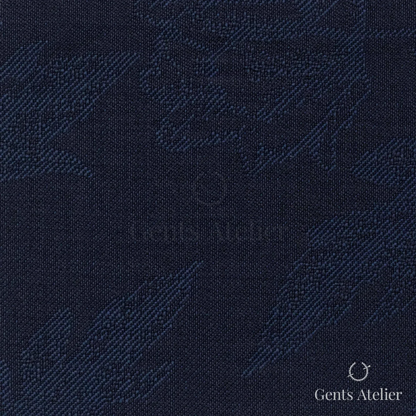 Костюмная ткань Marzoni 609 - 382 / 1200 — Синий, узор, 100% шерсть